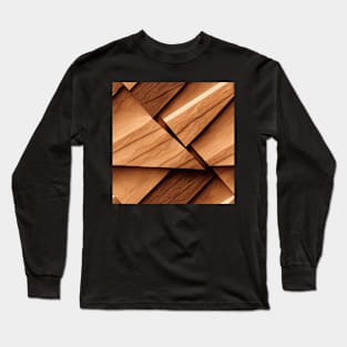 Wood pattern, model 11 Long Sleeve T-Shirt